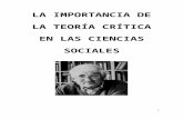Silvana Laso - La importancia de la Teoría Crítica en las Ciencias Sociales