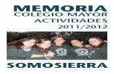Colegio mayor somosierra memoria 2011-2012