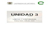LIMITES Y CONTINUIDAD - UNIDAD III