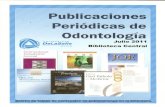 Boletín de tablas de contenidos de publicaciones de odontología Julio 2011