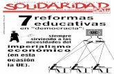 7 reformas educativas en "democracia".