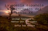 Poesía española de principios