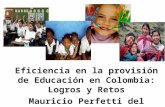 Eficiencia en la provisión de Educación en Colombia: Logros y Retos