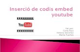 Inserció de codis embed youtube