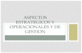ASPECTOS ESTRATEGICOS Y OPERACIONALES  DE GESTION