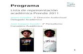 Programa Representación Académica 2011