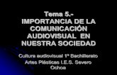 Tema 5 importancia de la comunicación audiovisual