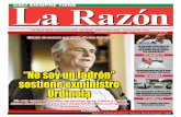 Diario La Razón lunes 21 de enero