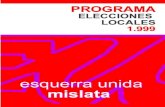 Programa elecciones locales 1999 Mislata