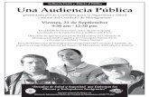 PUBLIC HEARING re WORKERS (spanish)