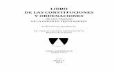 Libro de las Constituciones y ordenaciones