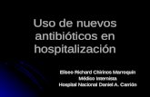 Uso de nuevos antibióticos en hospitalización