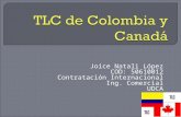 TLC de Colombia y Canadá