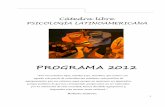 Programa - Cátedra Psicología Latinoamericana