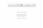 Secreto Google y Algebra Lineal
