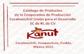 Catálogo de Productos de la Cooperativa Kanut