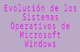 Evolución de los Sistemas Operativos de Microsoft Windows