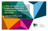 II Plan del Español para Extranjeros de Castilla y Leon 2013-2016