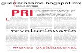 Toque Crítico de Martín Esparza Flores: El PRI Ni  Revolucionario y Menos Institucional