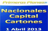 Primeras Planas Nacionales y Cartones 1 Abril 2013