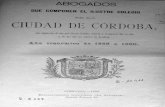 Colegio de abogados de Córdoba, 1889