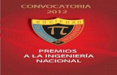 Convocatoria premios a la Ingenieria Nacional - 2012