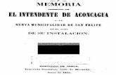 Memoria del intendente de Aconcagua