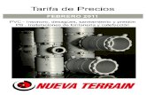 Tarifa PVC Nueva Terrain 2011