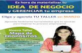 Catálogo MARZO Talleres para Actuales y Futuros Empresarios