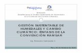 GESTIÓN SUSTENTABLE DE HUMEDALES Y CAMBIO CLIMÁTICO: ÉNFASIS DE LA CONVENCIÓN RAMSAR