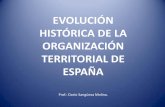 EVOLUCIÓN DE LA ORGANIZACIÓN TERRITORIAL DE ESPAÑA