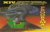 Programa  XIV Certamen de Teatro para aficionados "Ciudad de Benavente"