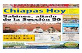 Chiapas HOY Lunes 25 de Mayo en Portada & Contraportada