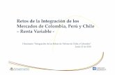 Potenciales Ventajas de la Integración de los Mercados de Colombia, Perú y Chile