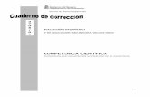 Cuaderno de corrección de la prueba de diagnóstico de la competencia científica. Mayo 2009