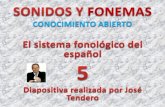 SONIDOS Y FONEMAS EL SISTEMA FONOLÓGICO ESPAÑOL