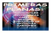 Primeras Planas Nacionales y Cartones 4 Abril 2012