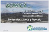 3 Planes especiales Boyacá 2013 - 3 Combinados con Nevado del Cocuy-Güicán, Santander y Llanos