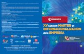Díptico XV Master en internacionalización de empresas
