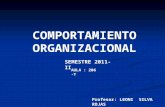 COMPORTAMIENTO ORGANIZACIONAL UNIDAD II 2011-II