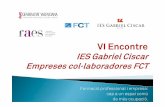 Presentació FP Dual  -  VI Encontre IES Gabriel Ciscar i Empreses Col·laboradores FCT