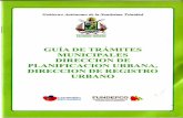 Guía de Trámites Municipales Planificación Urbana, Dirección de Registro Urbano