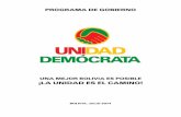 Programa de Gobierno Unidad Demócrata 2014