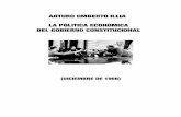 La Politica Económica del Gobierno Constitucional - Arturo Umberto Illia