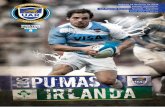 Programa Oficial Pumas vs. Irlanda #2 2014