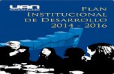Plan desarrollo institucional 2014 2016