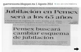 Jubilación en Pemex será a los 65 años| Transa sindicato a su ¡abogado!