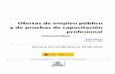 Plazas de empleo público para toda España y bolsas de empleo de distintas especialidades