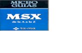 Micro Guías - MSX de la A a la Z