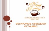 Catálogo de desayunos Obsequios- Happy Morning